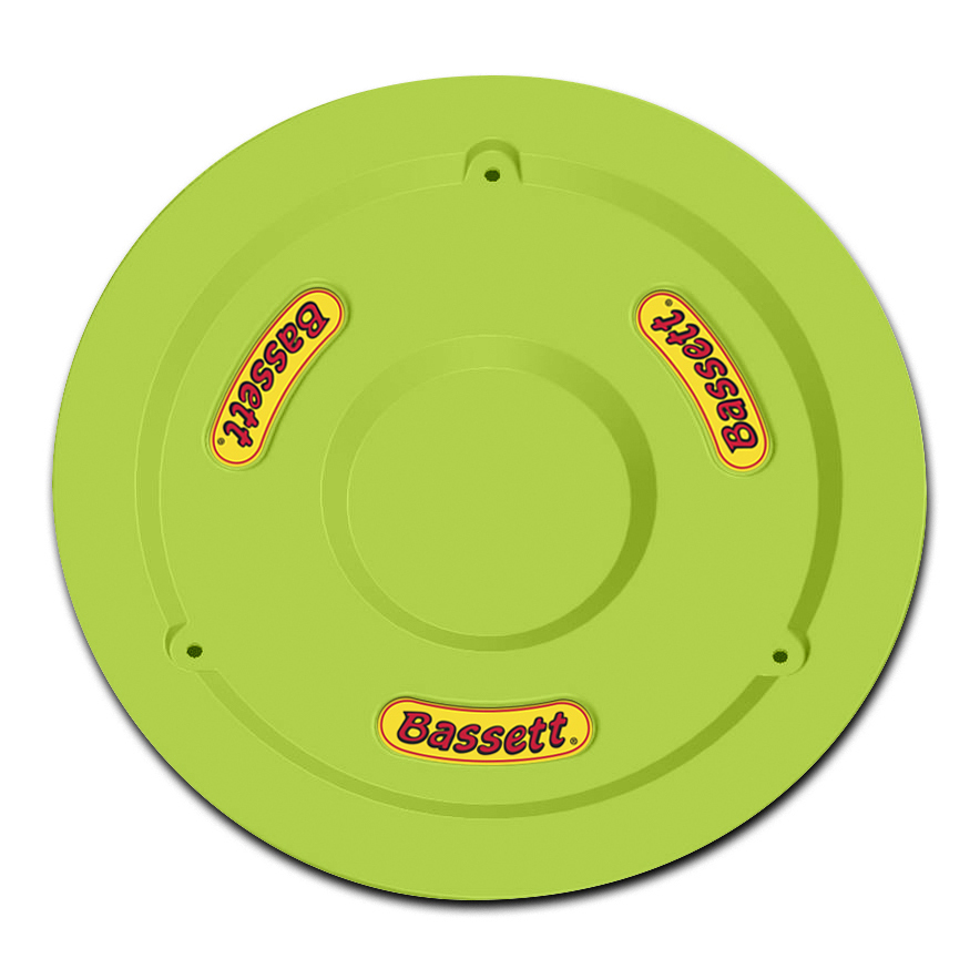 Bassett 5PLG-FLOYEL Mud Cover, Bolt-On, Plastic, Fluorescent Yellow, 15 in Beadlock Wheels, Each