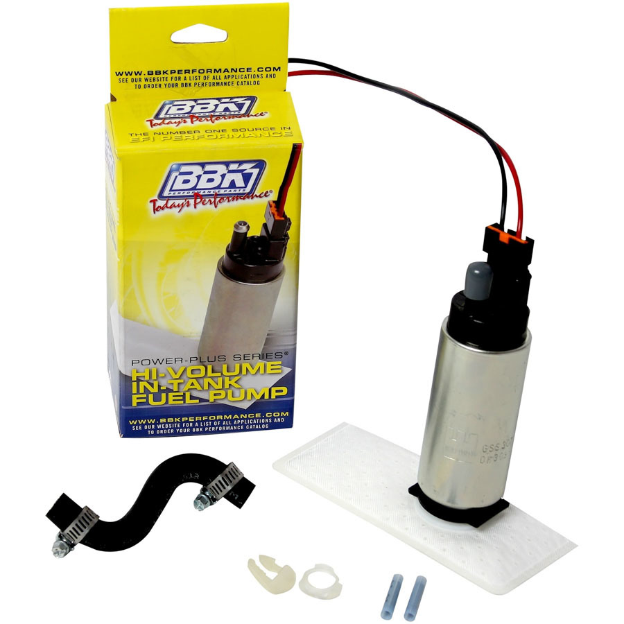 BBK Performance 1607 Fuel Pump, Electric, In-Tank, 255 lph, Install Kit, Gas, Ford Mustang 1986-97, Kit