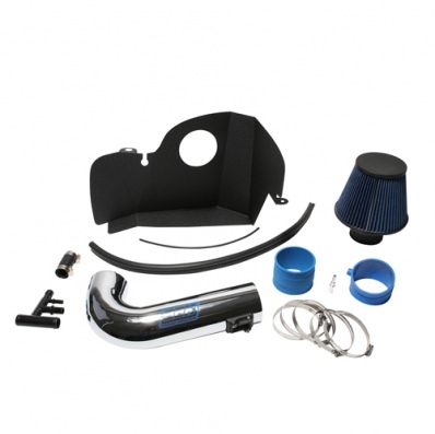 BBK Performance 1847 Air Induction System, Power Plus, Reusable Oiled Filter, Steel, Chrome, Ford Coyote, Ford Mustang 2015-16, Kit