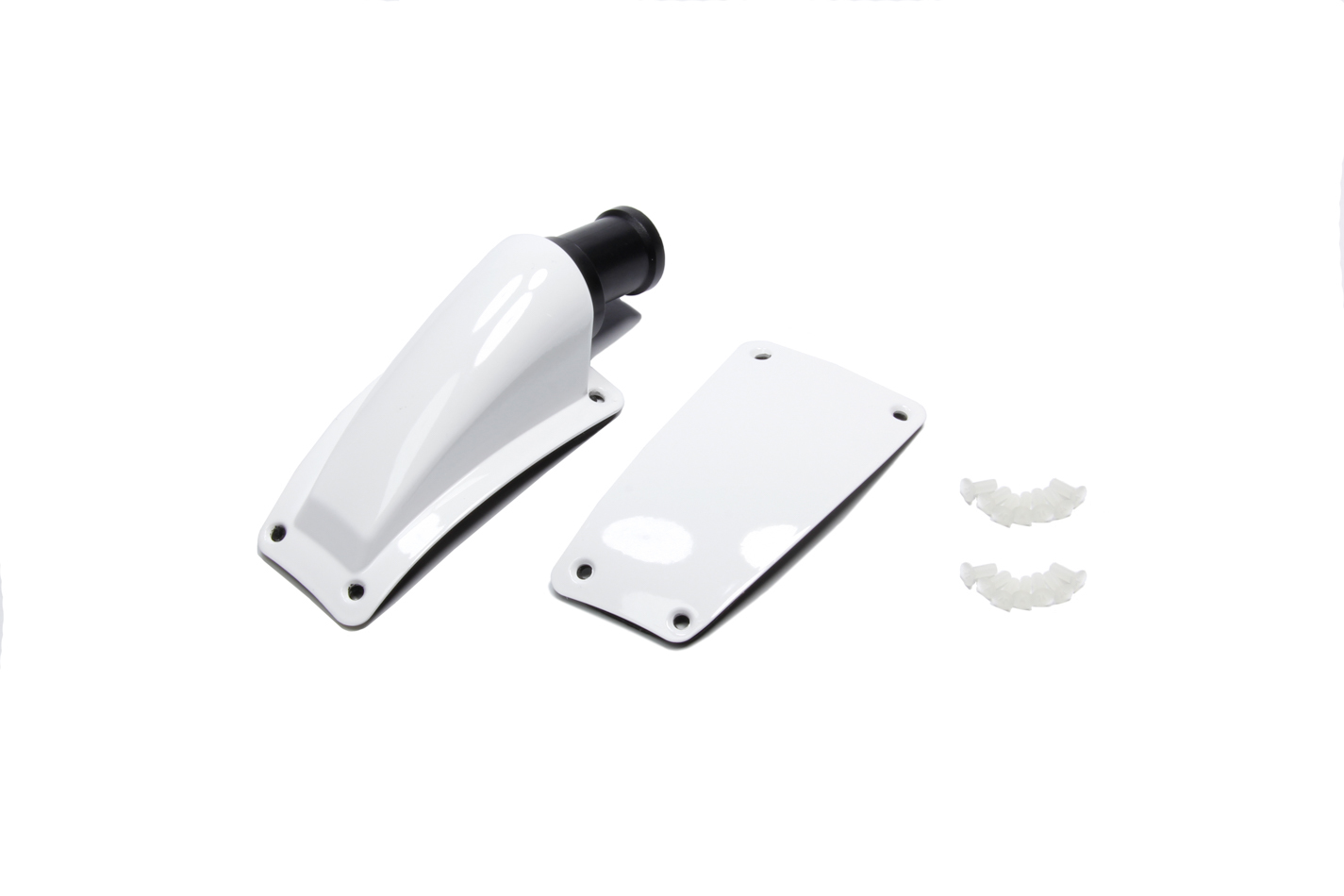 Helmet Air Inlet - Side Mount - Forced Air - Quick Lock Nzzle - White - BR.1 - Kit