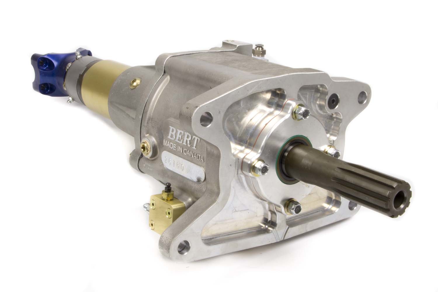 Bert Transmissions SG1500 Transmission, Second Gen Ball Spline, Manual, 2-Forward Speeds, Reverse, Internal Hydraulic Clutch, 10 Input Spline, Aluminum Case, Kit