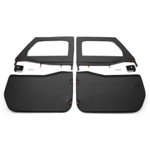 Bestop 2-Piece Soft Jeep Doors for 2020-2025 GLADIATOR, 2018-2026 WRANGLER - 5175035 Doors, Soft, Front Driver and Passenger Side, Full, Fabric, Black Diamond, Jeep, Pair thumbnail 4
