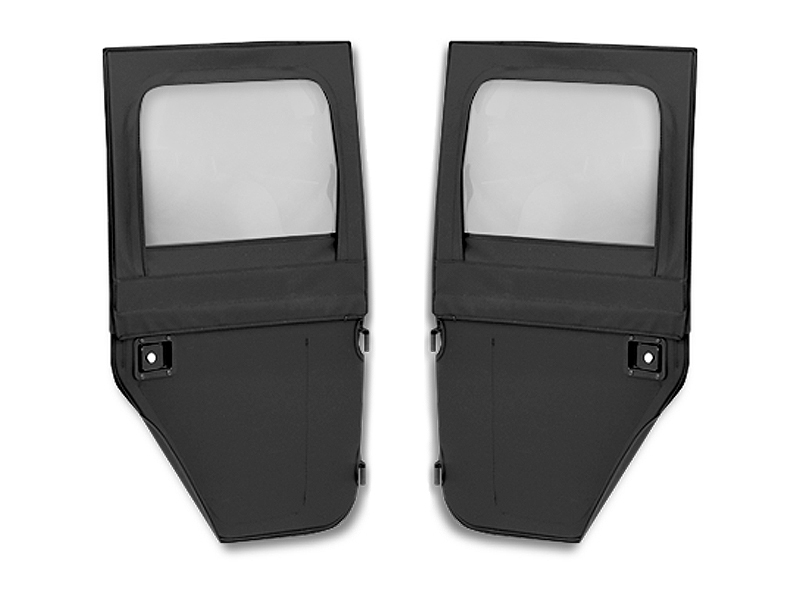 Bestop 2-Piece Soft Jeep Doors for 2020-2025 GLADIATOR, 2018-2026 WRANGLER - 5175135 Doors, Soft, Rear Driver and Passenger Side, Full, Fabric, Black Diamond, Jeep, Pair thumbnail 4