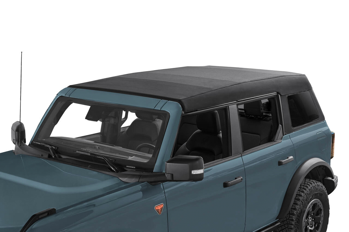 Bestop Trektop Slantback Soft Tops for 2021-2026 BRONCO - 5687317 Top, Slantback, Twill, Black, Tinted Windows, Ford Each thumbnail 4