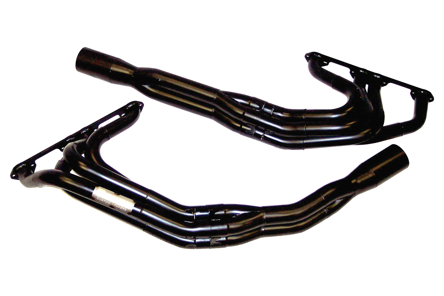 Beyea Headers IDM-23S1-C - Headers, IMCA-UMP Modified, 1-5/8 to 1-3/4 in Primary, 3 in Collector, Steel, Black Paint, Small Block Chevy, Kit