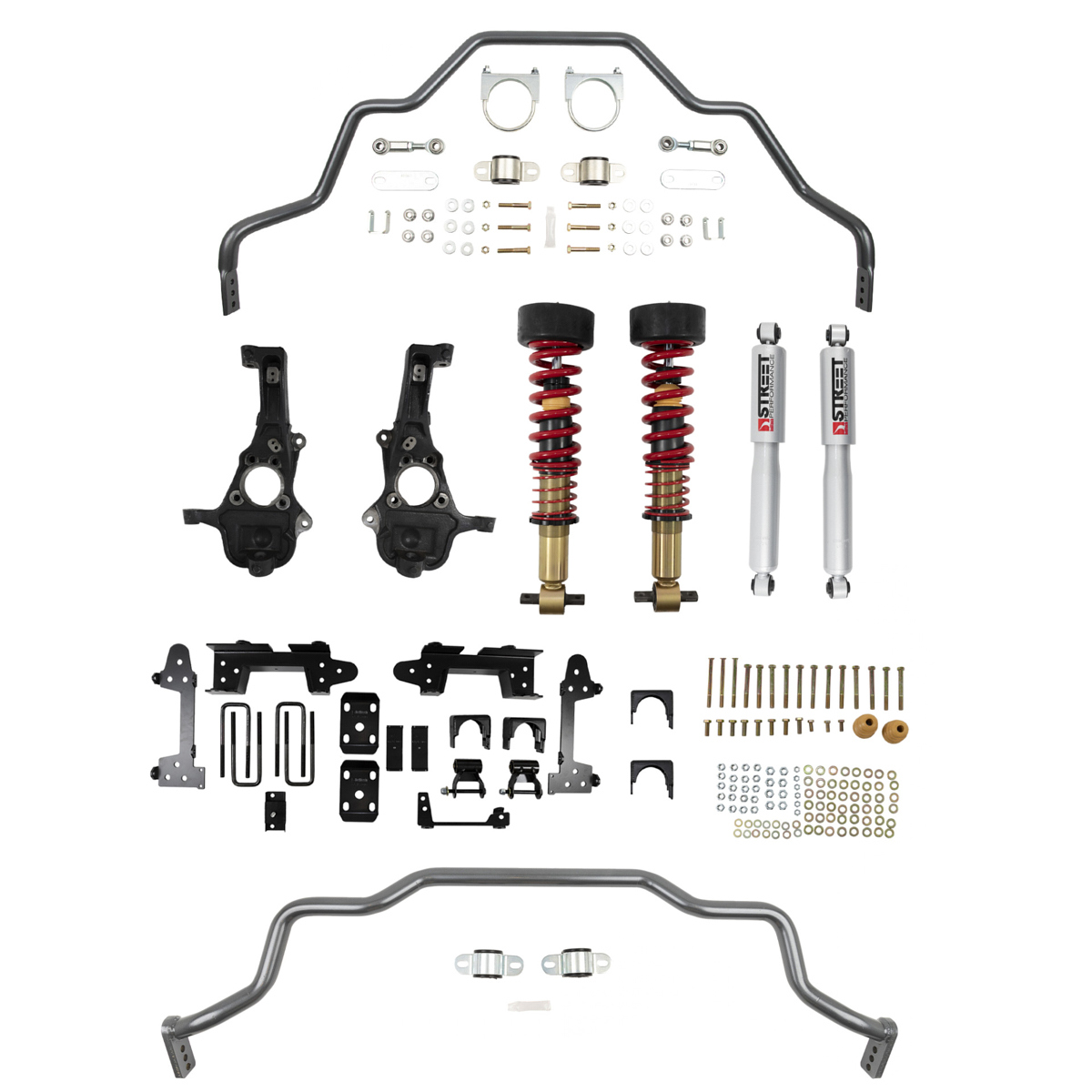 Bell Tech 1041HK Suspension Handling Kit, Performance Handling Kit, Brackets / Coil-Over System / Hardware / Shocks / Sway Bar, GM Fullsize Truck 2019-21, Kit