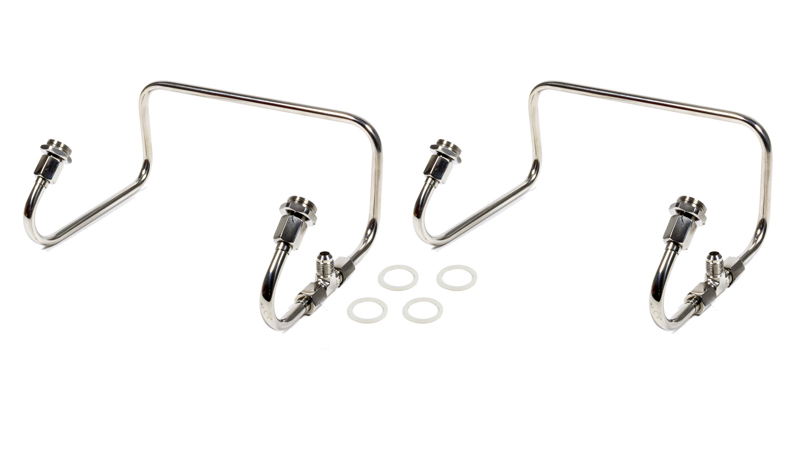 Dual Inlet Fuel Line Kit Holley 4150 Polished SSBLS4372