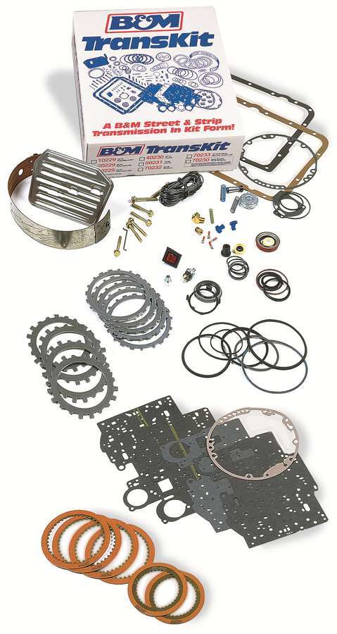 B&M 20229 Transmission Rebuild Kit, Automatic, Transkit, Clutches / Bands / Filter / Gaskets / Seals, TH400 / TH375 / M40, Kit