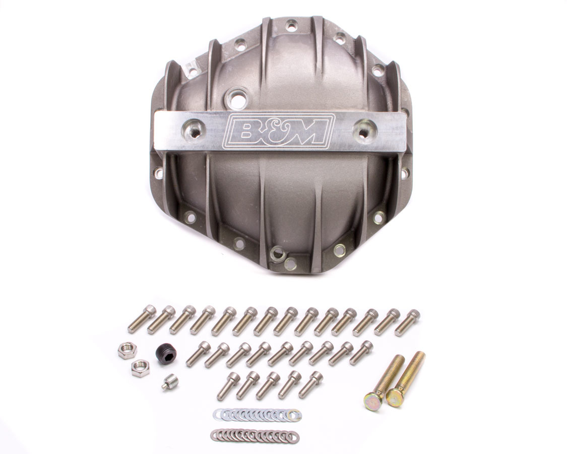 B&M 70501 Differential Cover, Support, Hardware Included, Aluminum, Natural, 10.5 in, GM 14-Bolt, Each