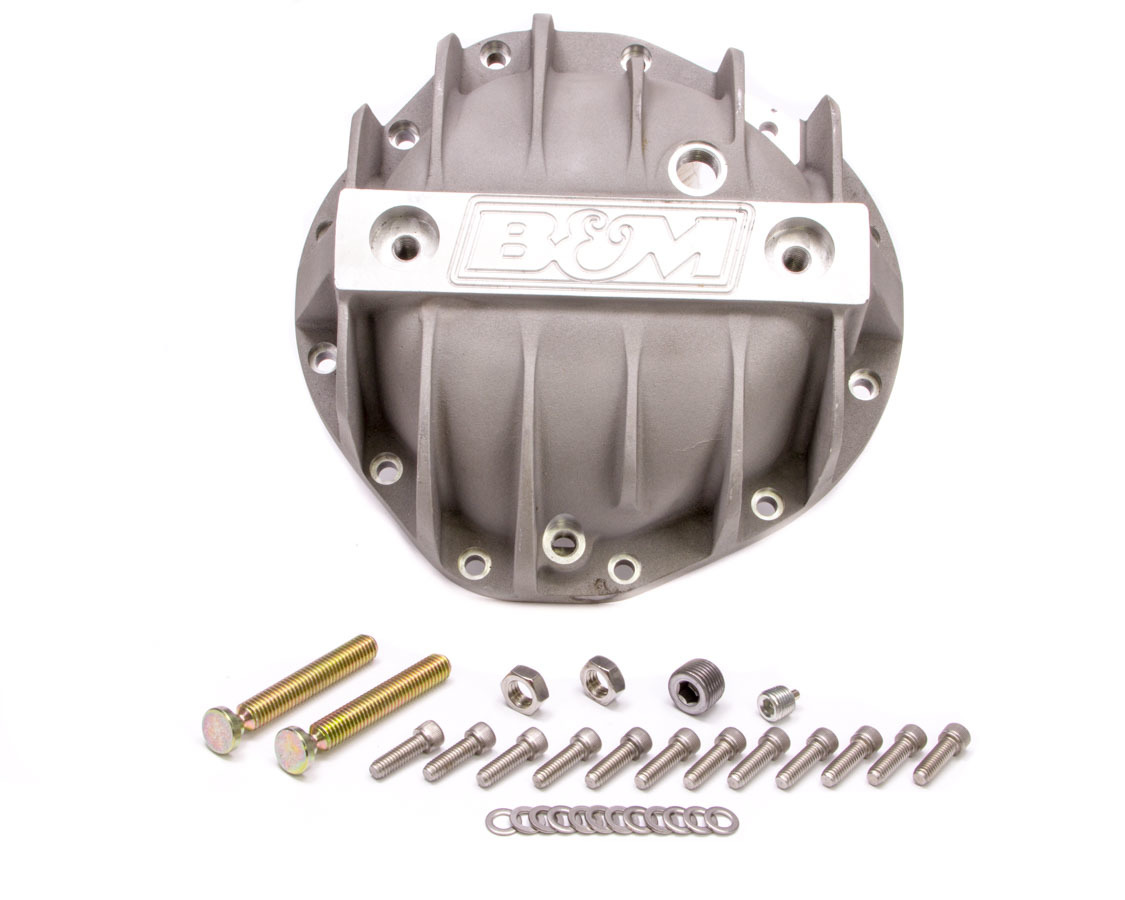 B&M 70504 Differential Cover, Support, Hardware Included, Aluminum, Natural, Truck, GM 12-Bolt, Each