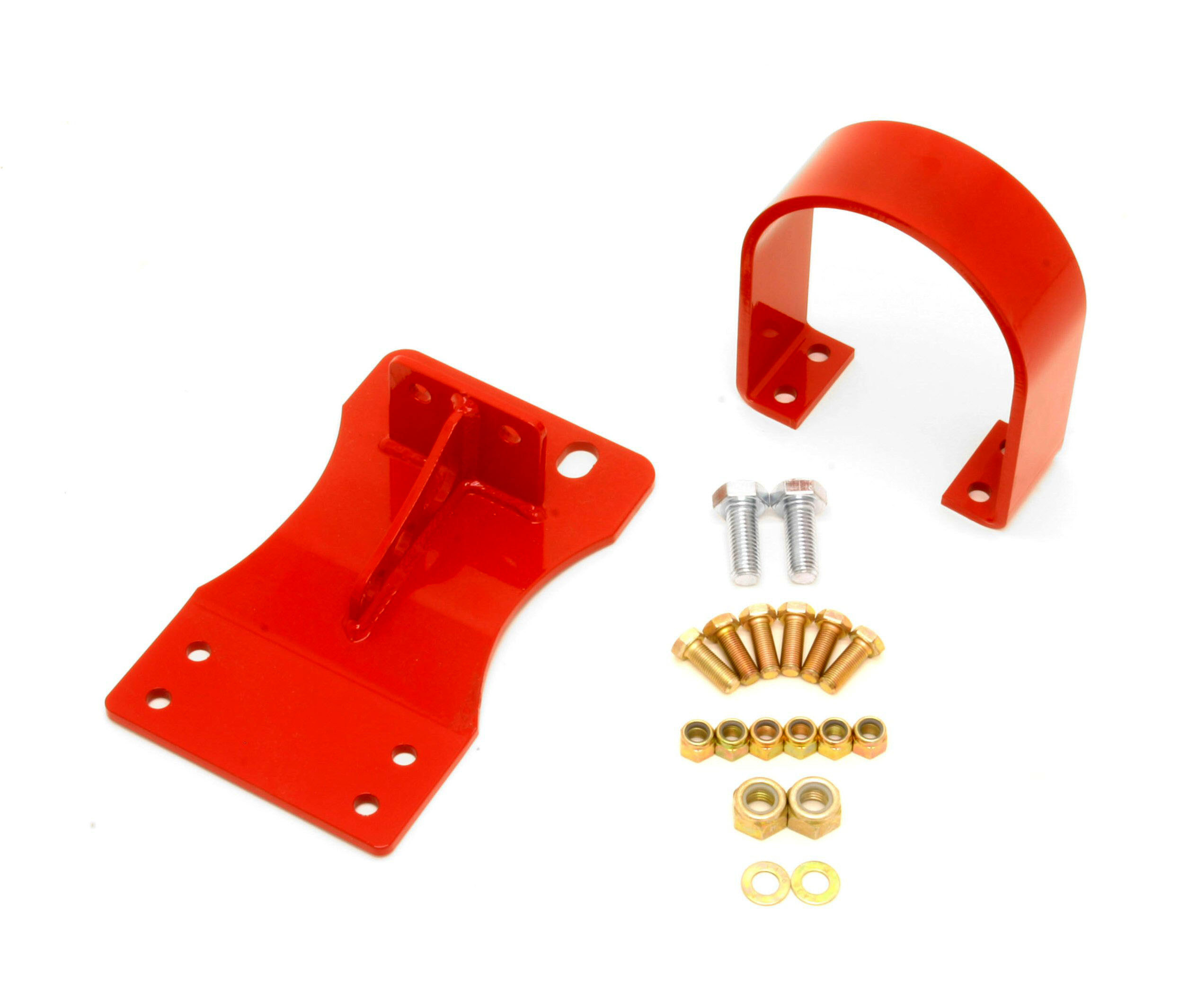 BMR 10-15 5th Gen Camaro V8 Auto Front Driveshaft Safety Loop - Red thumbnail 4