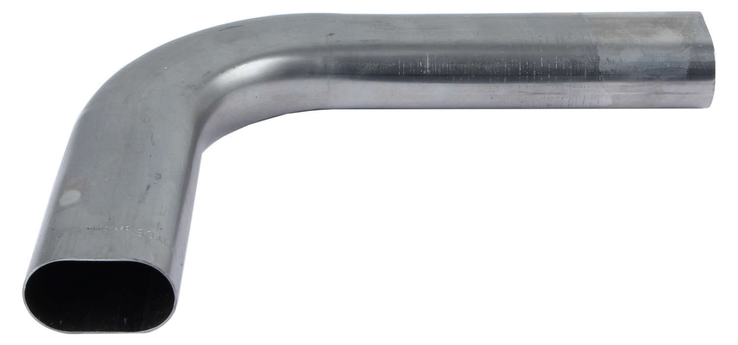 Boyce OSR3590 Exhaust Bend, 90 Degree, Oval, 3-1/2 in Diameter, Short Radius, Steel, Natural, Each