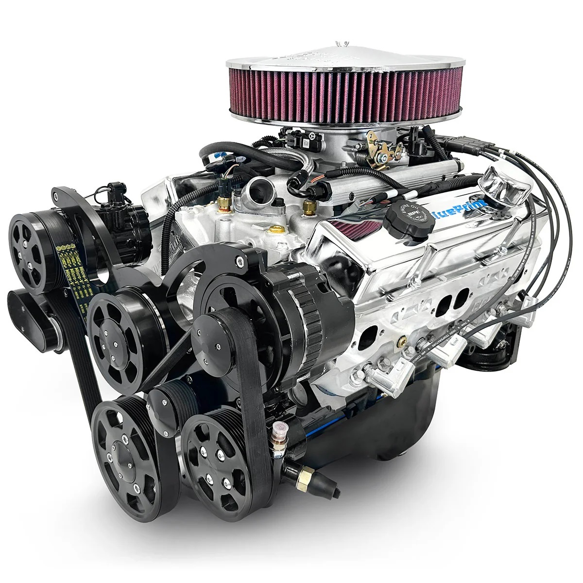 BLUEPRINT ENGINES — BLUEPRINT ENGINES SBC 383 Crate Engine w/ EFI Dressed w/Pulley Kit