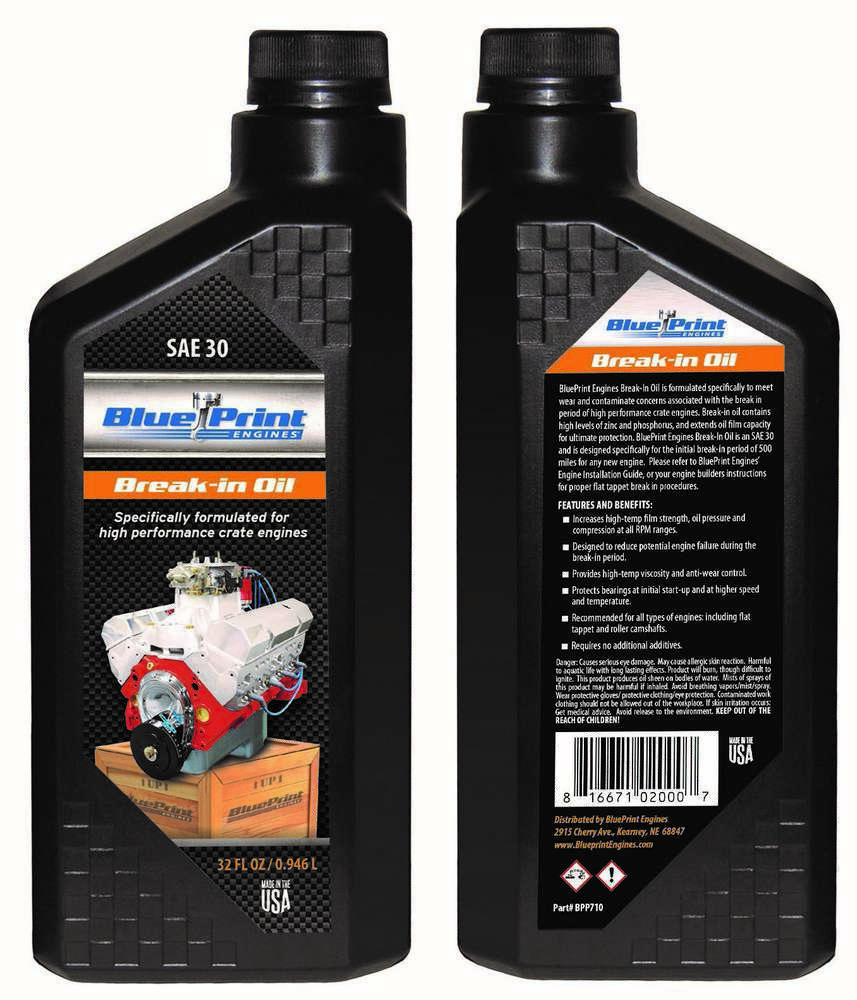 Crate Eng Break In Oil SAE30 Quart