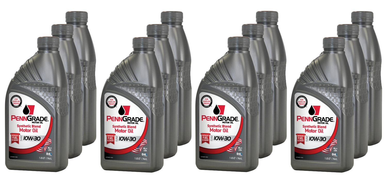 PENNGRADE MOTOR OIL — PENNGRADE MOTOR OIL PennGrade Syn Blend 10w 30 Case 12 x 1 Quart