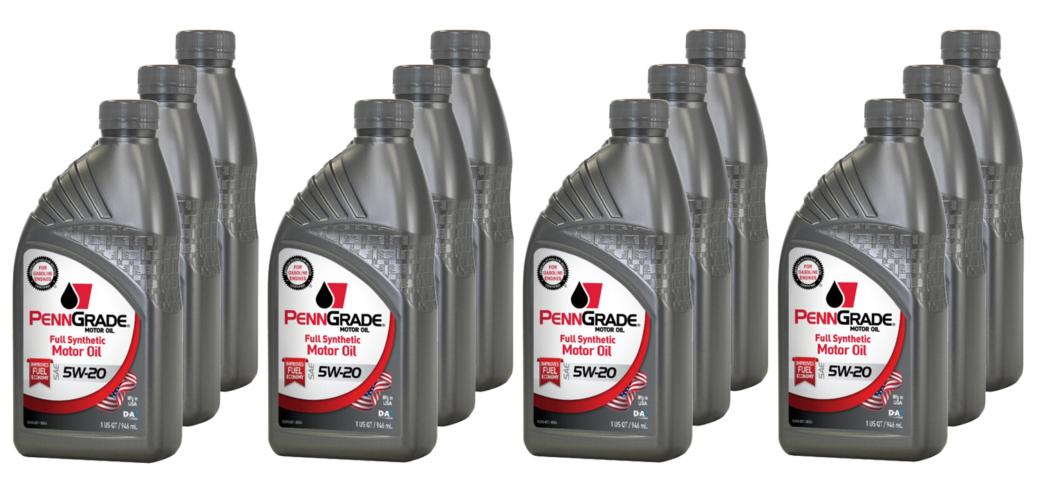 PENNGRADE MOTOR OIL — PENNGRADE MOTOR OIL PennGrade Full Synthetic 5w20 Case 12 x 1 Quart