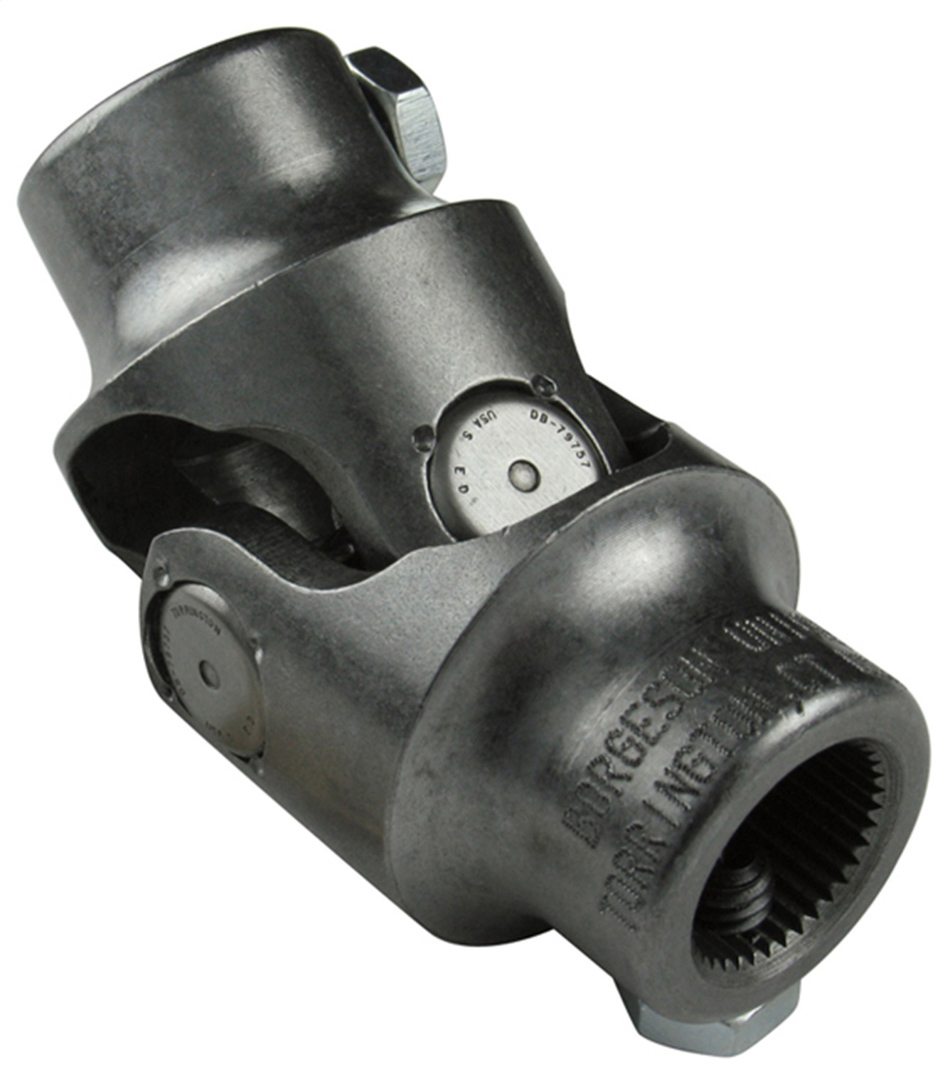 Borgeson 013168 Steering Universal Joint, Single Joint, 3/4 in 30 Spline to 1 in Smooth, Steel, Natural, Universal, Each