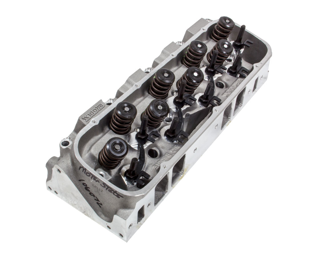 Brodix 2021024 Cylinder Head, BB-2 Xtra, Assembled, 2.300 / 1.880 in Valves, 365 cc Intake, 119 cc Chamber, 1.550 in Springs, Aluminum, Big Block Chevy, Each