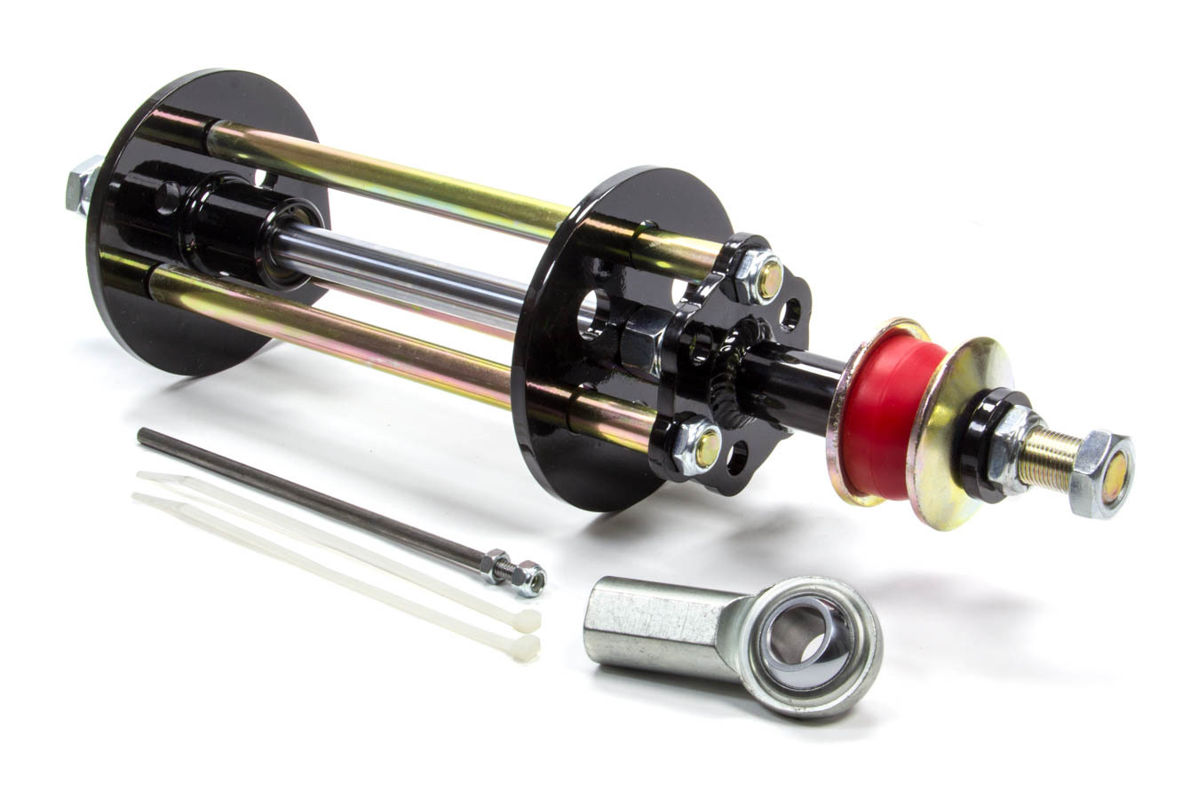 BSB Manufacturing 7600 - Torque Link, Spring Style Pull Bar, Single Shaft, 22-1/4 in Long, Urethane Bushings, Steel, Natural, Each