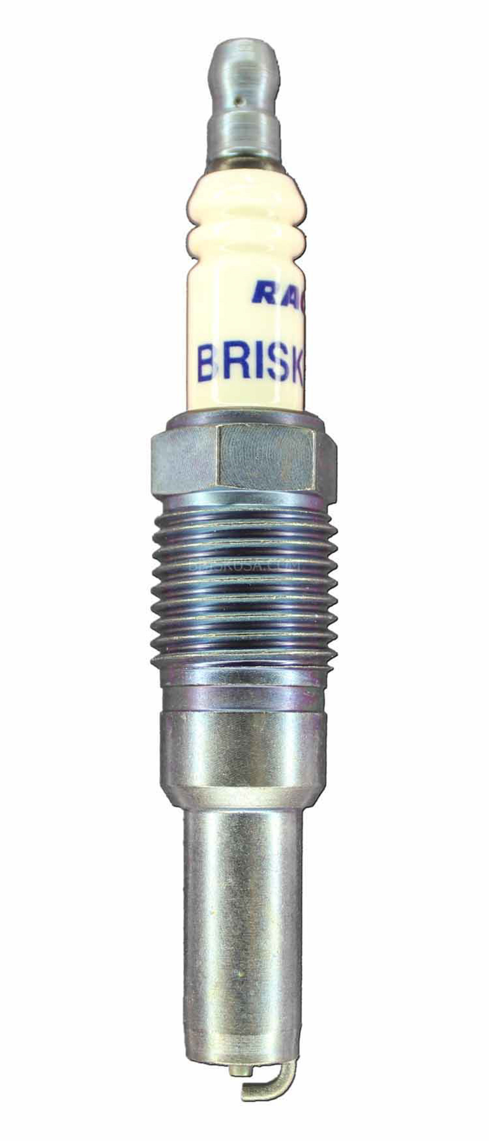 Brisk Racing Plugs 3VR10S Spark Plug, Silver Racing, 16 mm Thread, 22 mm Reach, Heat Range 10, Tapered Seat, Resistor, Each