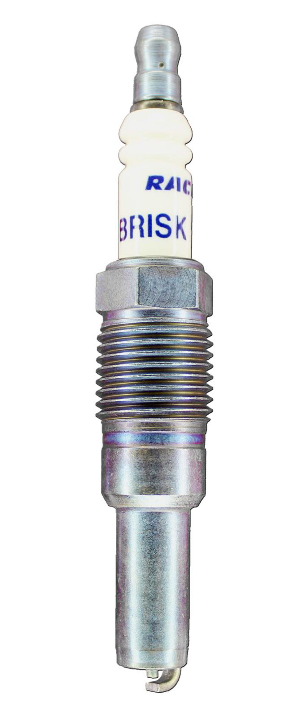 Brisk Racing Plugs 3VR12S Spark Plug, Silver Racing, 16 mm Thread, 22 mm Reach, Heat Range 12, Tapered Seat, Resistor, Each