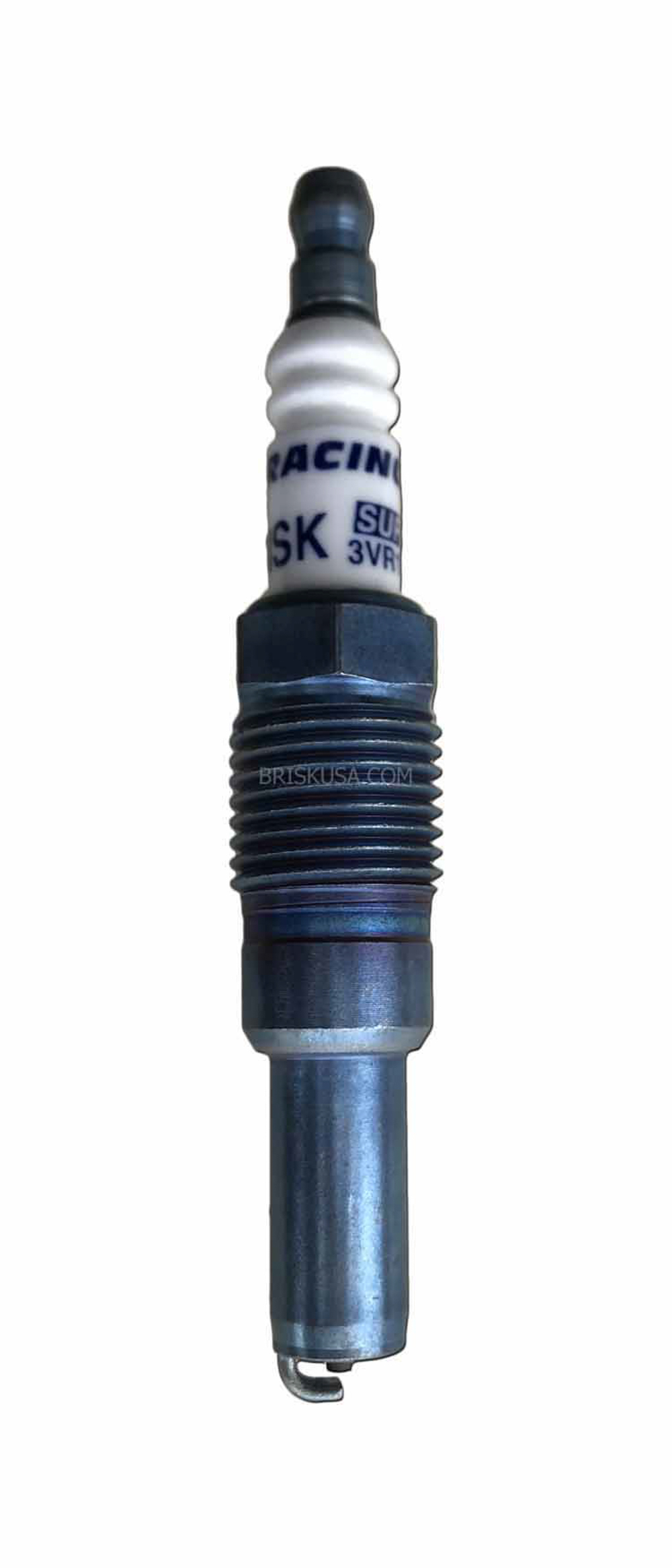 Brisk Racing Plugs 3VR17C Spark Plug, Super Copper, 16 mm Thread, 22 mm Reach, Heat Range 17, Tapered Seat, Resistor, Each