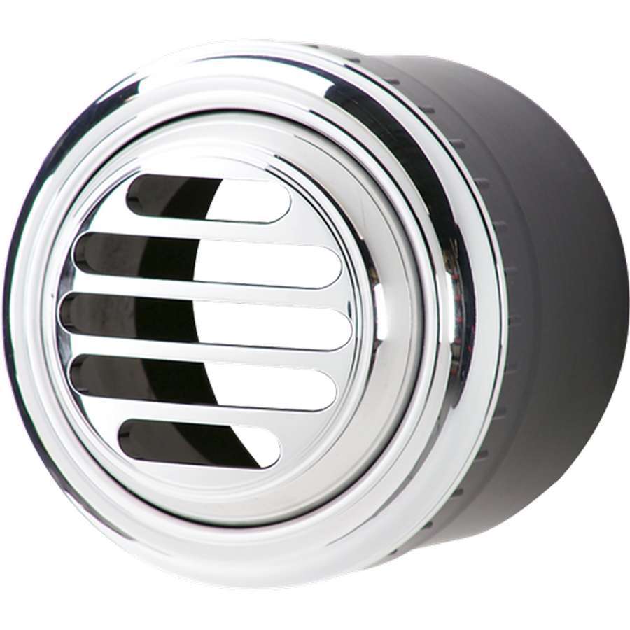 Billet Specialities 38320 Air Conditioning Vent, Slotted, 2-1/2 in Diameter Hole / Hose, Billet Aluminum Bezel / Vent, Polished, Each