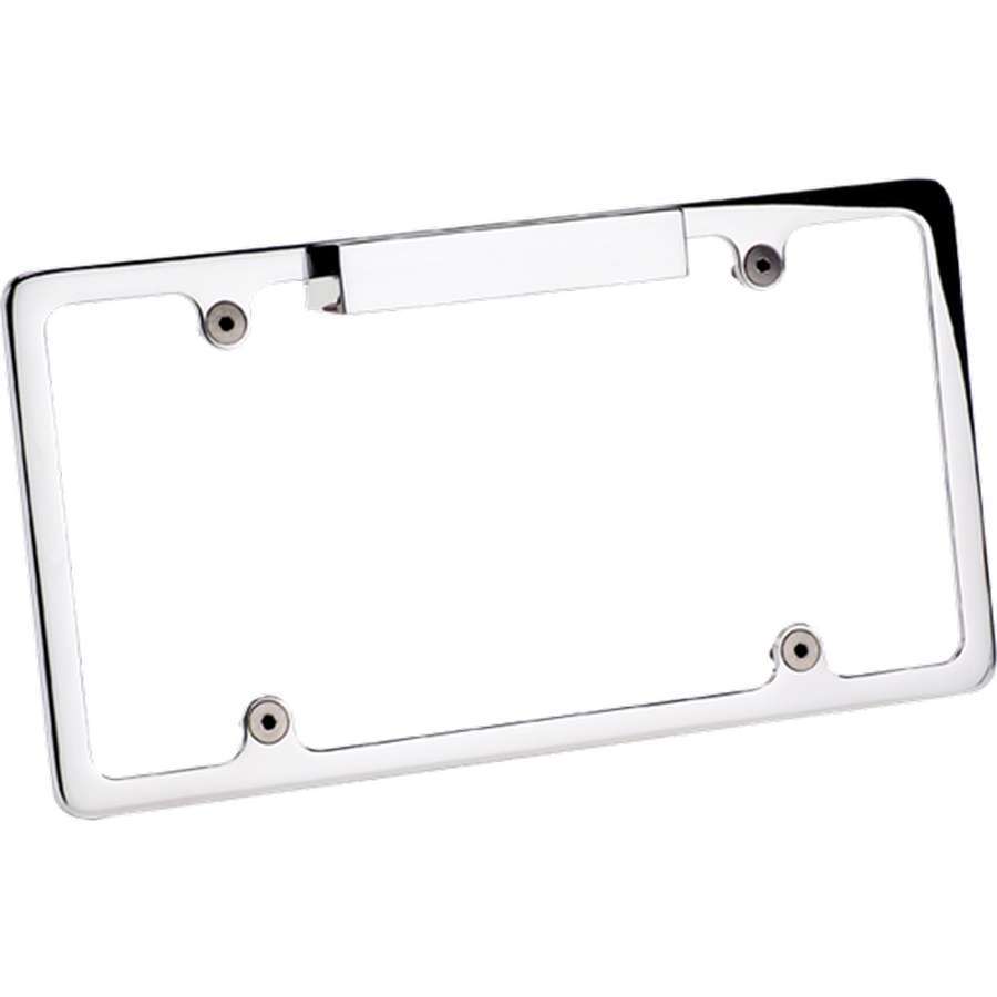 Billet Specialities 55220 License Plate Frame, 12-5/8 x 6-7/8 in, Stainless Hardware, Recessed, Lighted, Billet Aluminum, Polished, Each