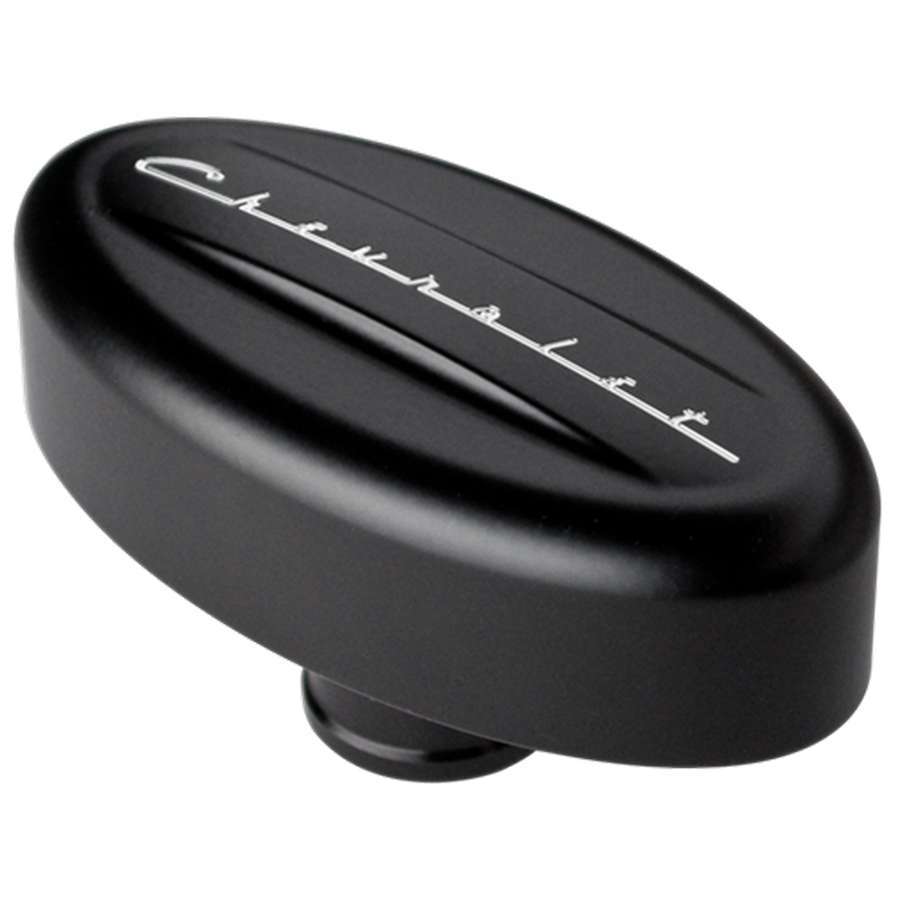 BILLET SPECIALTIES — BILLET SPECIALTIES Breather Valve Cover Retro Black Chevrolet