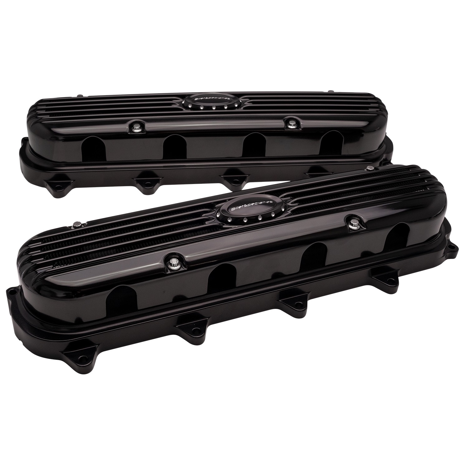 BILLET SPECIALTIES — BILLET SPECIALTIES Valve Covers Gen V LT Ribbed Black