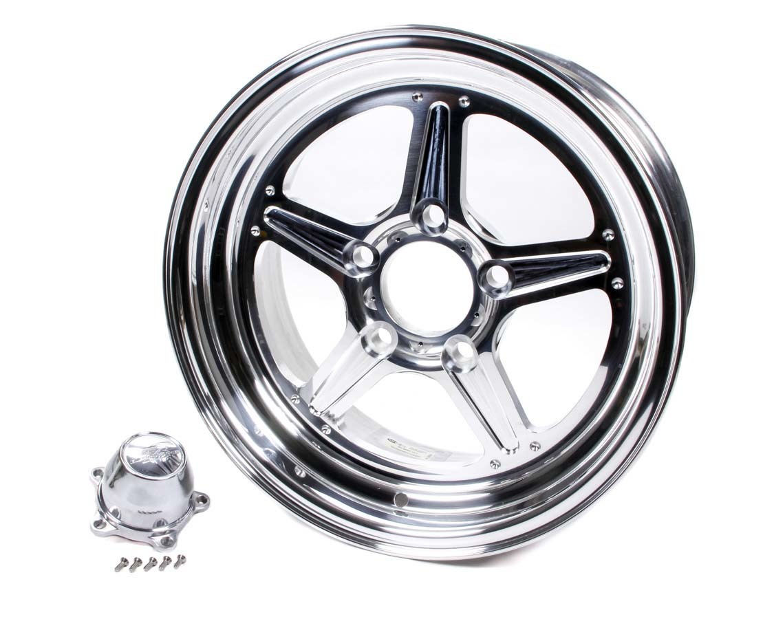 Wheel - Street Lite - 15 x 8 in - 4.500 in Backspace - 5 x 4.50 in Bolt Pattern - Aluminum - Polished - Each