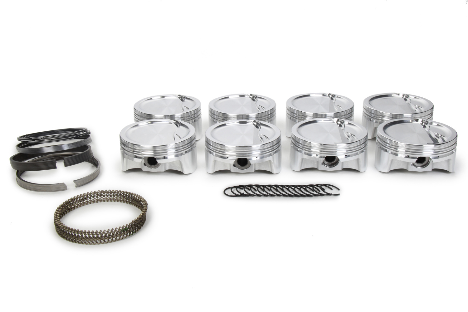 SBF Dished Piston Set w/Rings 4.125 Bore