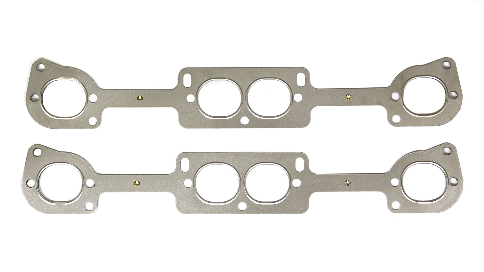 Cometic Gaskets C5039-030 Exhaust Manifold / Header Gasket, 1.60 x 1.85 in Oval Port, Multi-Layer Steel, 13 Degree Brodix / Dart Heads, Small Block Chevy, Pair