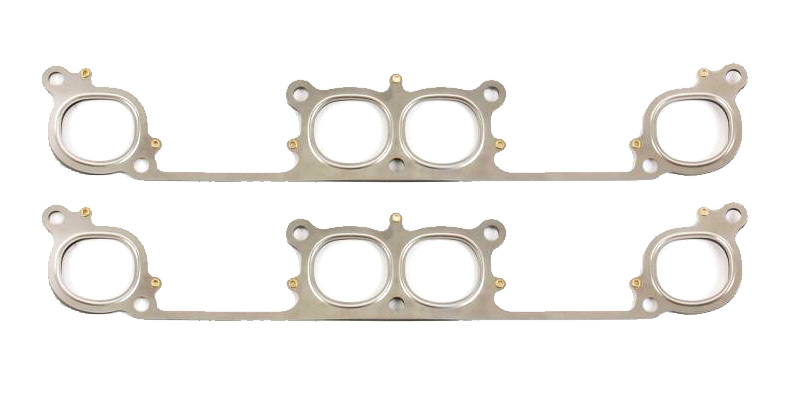 Cometic Gaskets C5040-030 - Exhaust Manifold / Header Gasket, 1.876 in Round Port, 7-Bolt, Multi-Layer Steel, Brodix / All Pro 286 Heads, Small Block Chevy, Pair