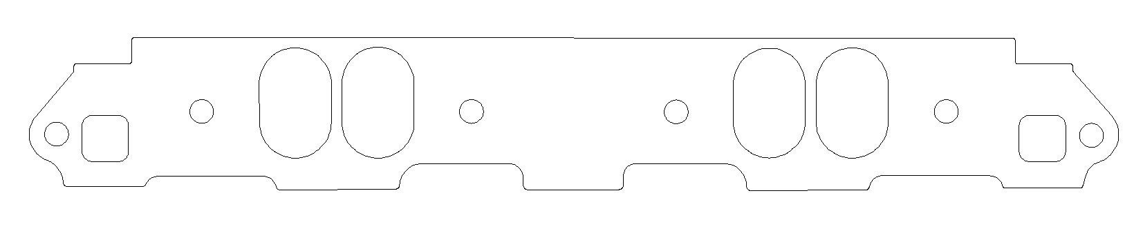 SBM Intake Gasket Set w/W2 Heads .060 Thick