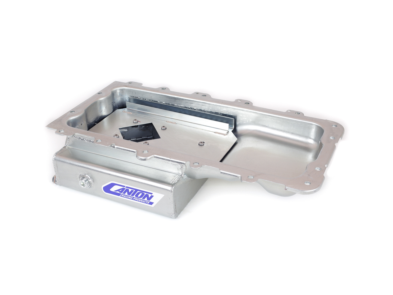 Canton Racing Road Race Series Wet Sump Oil Pans 15-794 Pan, Street/Strip, Steel, 6 qt., Rear Sump, Ford, Modular, 4.6/5.4L, Each thumbnail 6