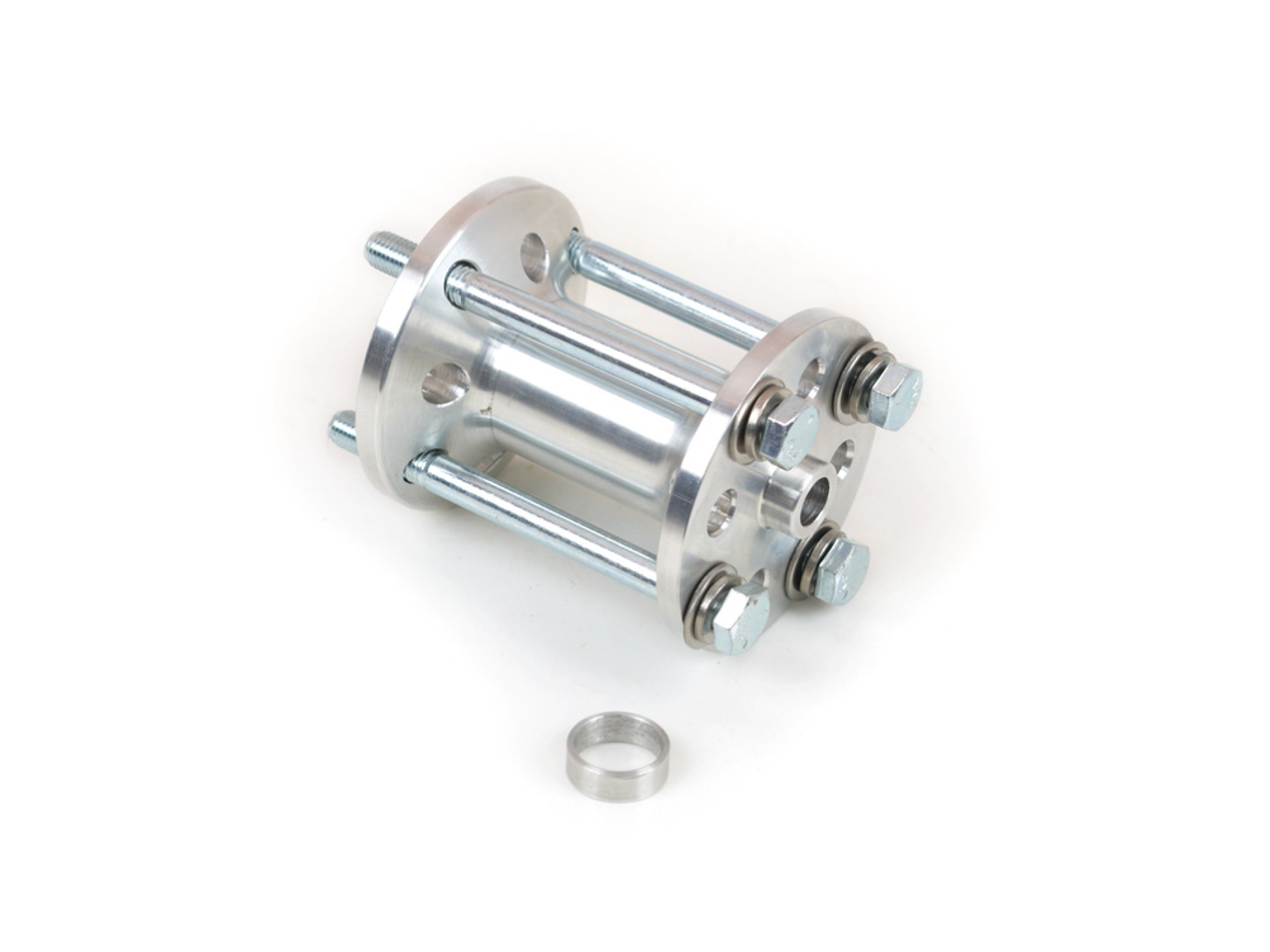 Canton 75-630 Fan Spacer, 3 in Thick, Bushing / Hardware Included, Billet Aluminum, Natural, Chevy V8 / Ford V8, Each