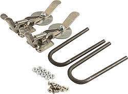 Chassis Engineering 1019 Upper Window Latches, Bracket / Hardware / Latches, Steel, Natural, Kit
