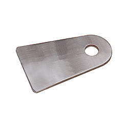 Chassis Engineering 3902 Chassis Tab, Radius, 1/2 in Mounting Hole, 3/16 in Thick, Steel, Natural, 1-5/8 in Tubing, Each