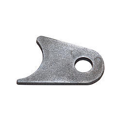Chassis Engineering 3908 Chassis Tab, Radius, 1/2 in Mounting Hole, 3/16 in Thick, Steel, Natural, 1-5/8 in Tubing, Each