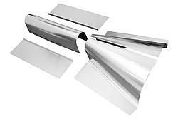 Transmission Tunnel - 20 in Wide x 14 in Tall x 30 in Long Tunnel - 10 in Tall x 36 in Long Drive Shaft Cover - 0.024 in Thick - Steel - Natural - Kit