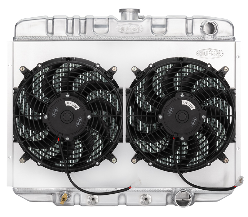 67-70 Mustang Radiator AT 24in Dual 12in Fans
