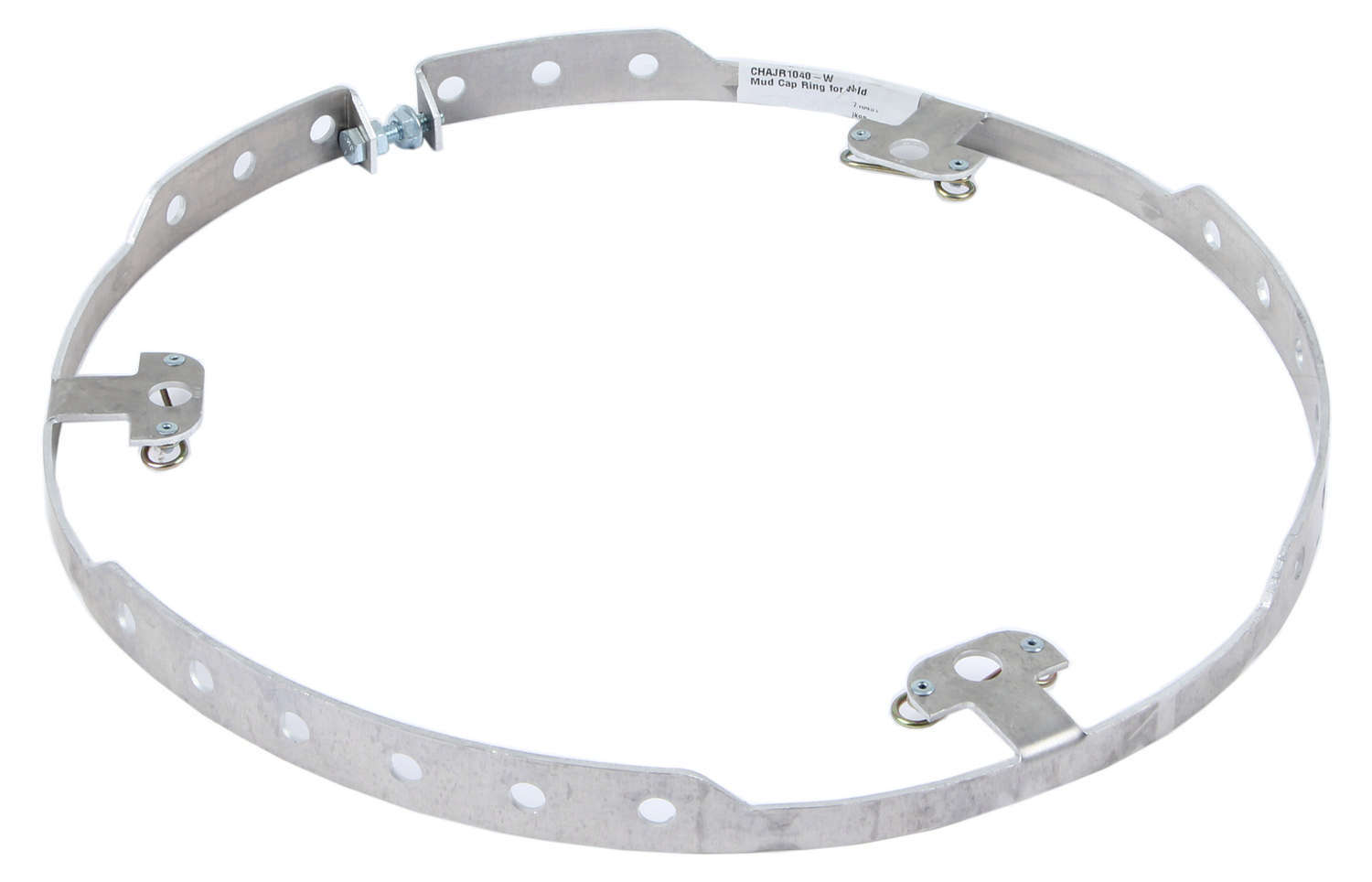 Champ Pans JR1040-W Mud Cover Ring, Expander Mounting Ring, 3 Quick Release Fasteners, Steel, Each