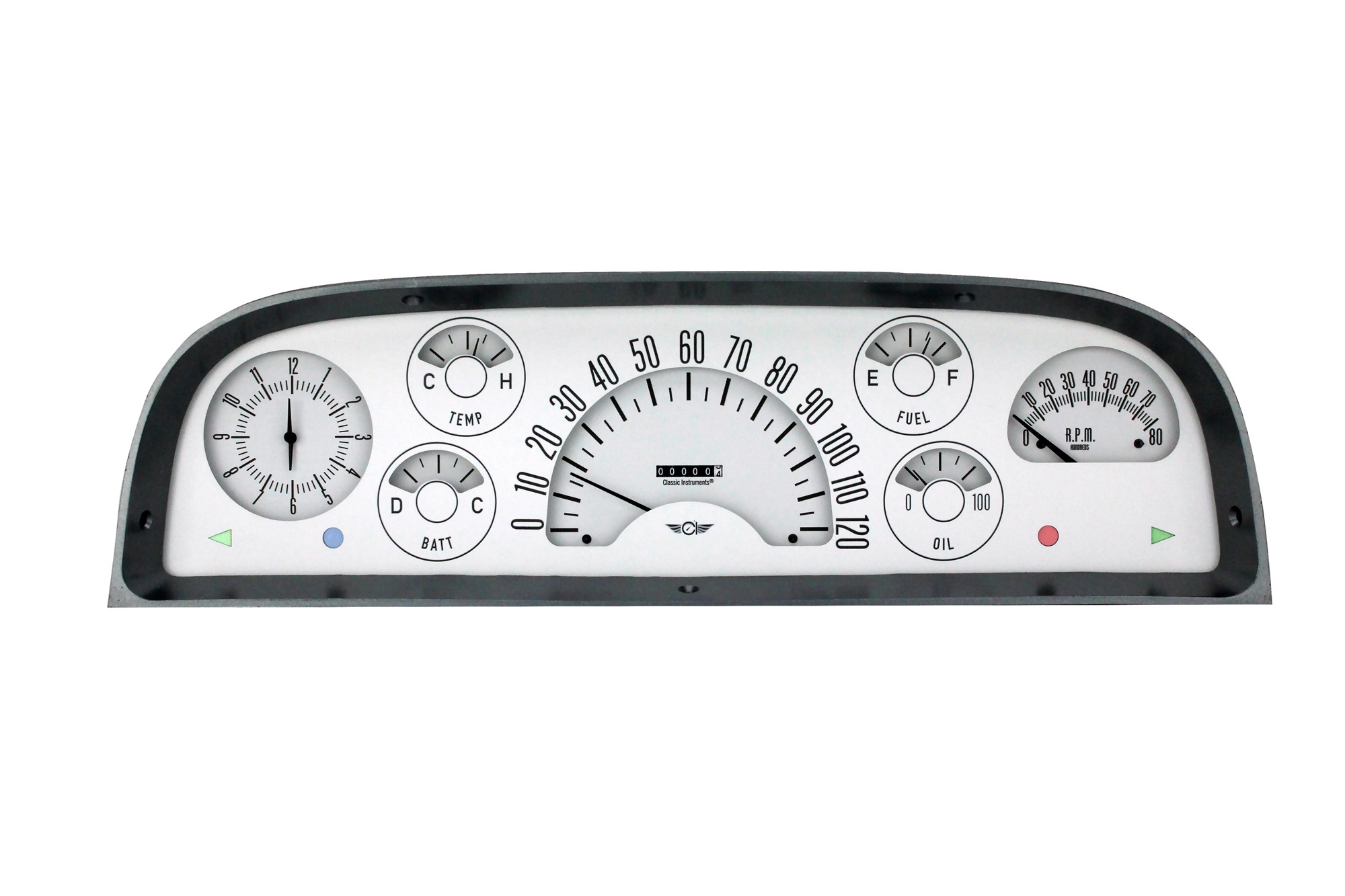 CLASSIC INSTRUMENTS — CLASSIC INSTRUMENTS 60-63 Chevy Truck Gauge Set White