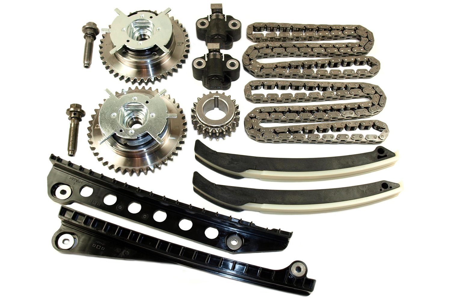 Cloyes 9-0391SBVVT Timing Chain Set, Single Roller, Guides / Tensioners / Tensioner Arms / Steel Gears, Ford Modular 2004-14, Kit