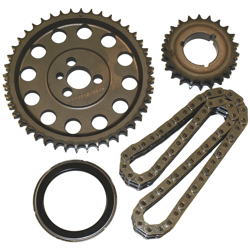 Cloyes 9-3646TX3 - Timing Chain Set, Race True Roller, Double Roller, Steel, Small Block Chevy, Kit