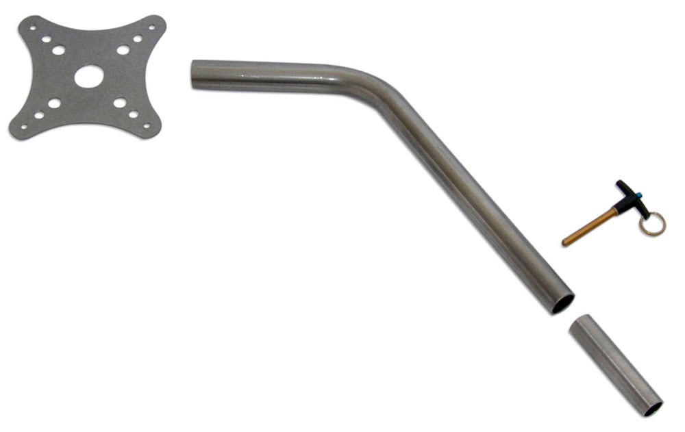 Competition Engineering 3451 Drag Parachute Bracket, Weld-On, Steel, Natural, Universal, Kit
