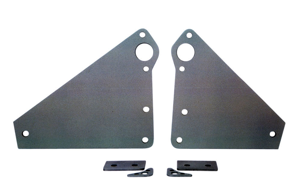 Competition Engineering 4007 Motor Plate, Front, 9 x 8-1/4 x 1/4 in, 2 Piece, Aluminum, Natural, Big Block Chevy, Kit