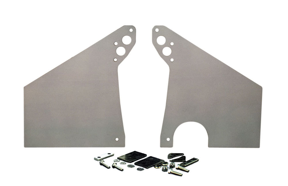 Competition Engineering 4008 Motor Plate, Front, 11-11/32 x 13-3/8 x 1/4 in, 2 Piece, Aluminum, Natural, Mopar B / RB-Series / 426 Hemi, Kit