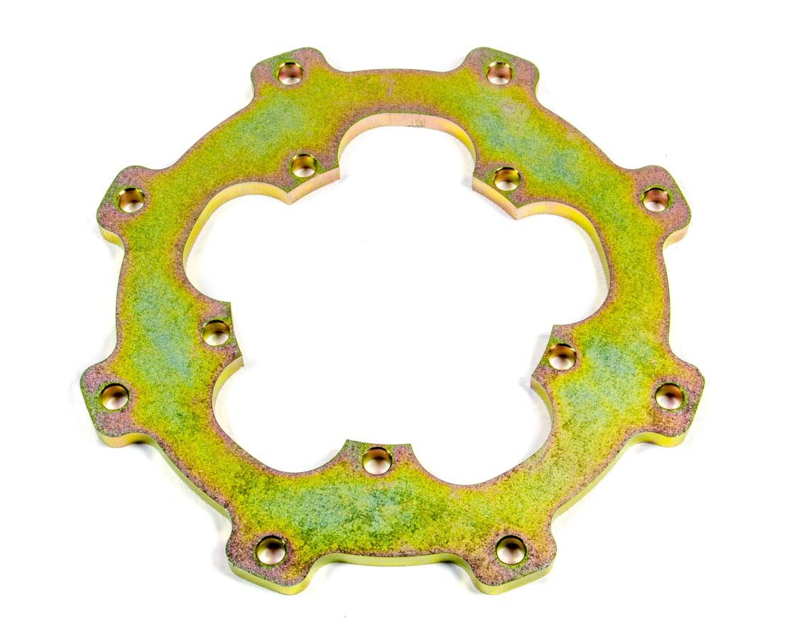 Brake Rotor Adapter - 5 x 4.312 in to 8 x 7.000 in Rotor Bolt Pattern - Steel - Cadmium - Coleman Sportsman Hub - Each